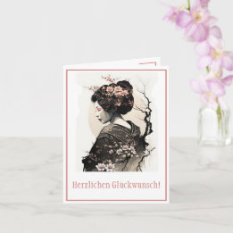 Carte Geisha japonaise
