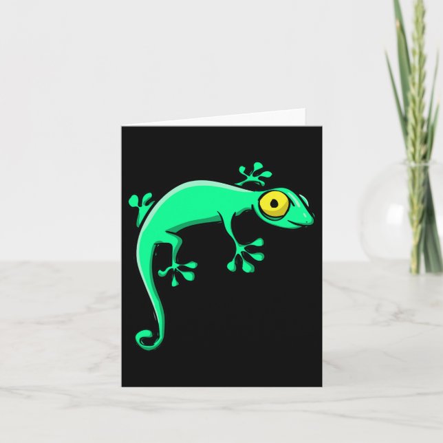Carte Gekko Lizard Costume d'Halloween drôle Halloween (Devant)