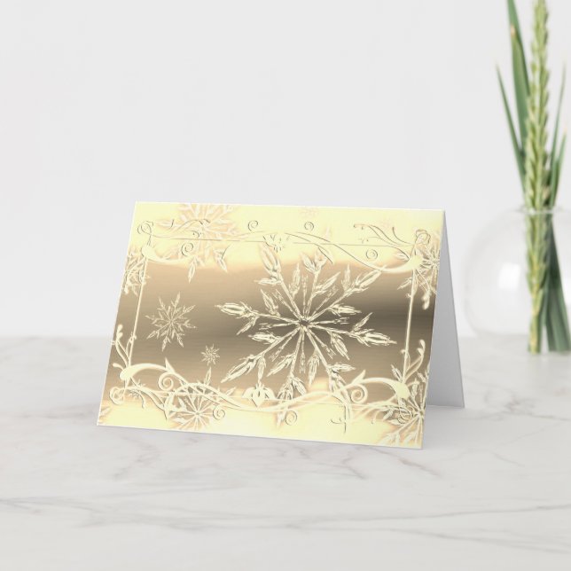 Carte Gel de flocon d'or (Devant)