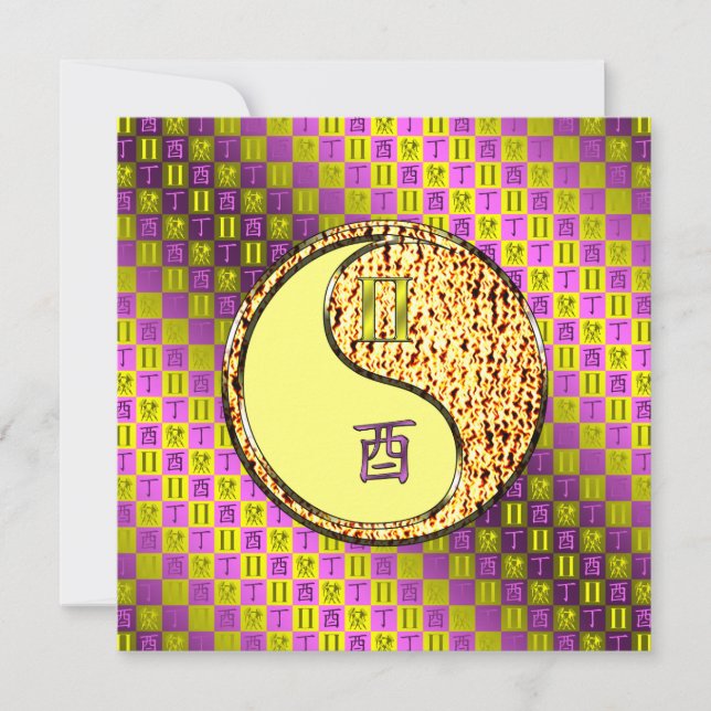 Carte Gemini & Fire Rooster (Devant)