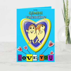 Carte Gemini Valentine/Zodiac.