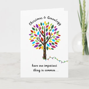 Carte Généalogie de Noël Arbre de famille Ajouter des no