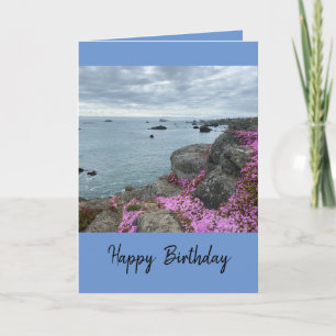 Carte générale de voeux d'anniversaire avec Ocean 