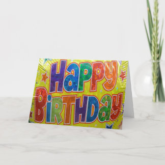 Carte Générique Balloon Anniversaire