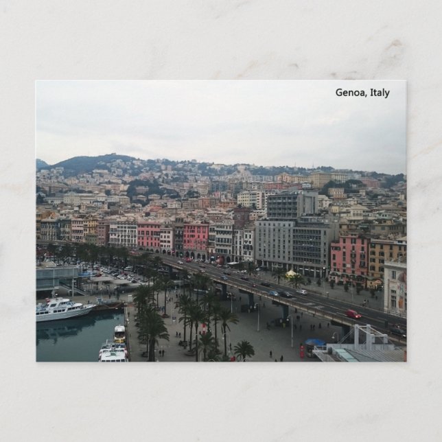 Carte Gênes, Italie (Devant)
