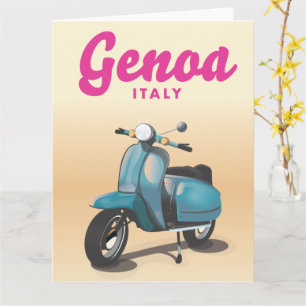 Carte Gênes Italie scooter