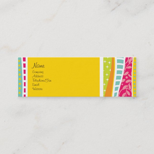 Carte géniale colorée de profil (Devant)