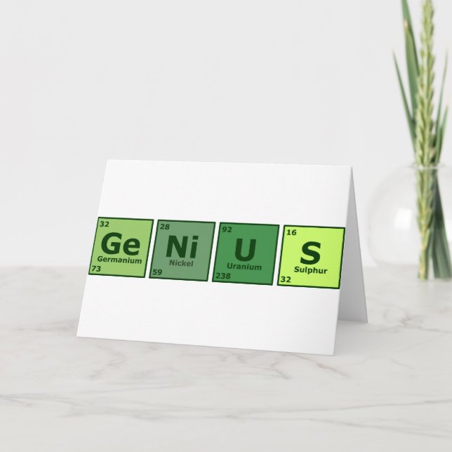 Carte Génie (Devant)