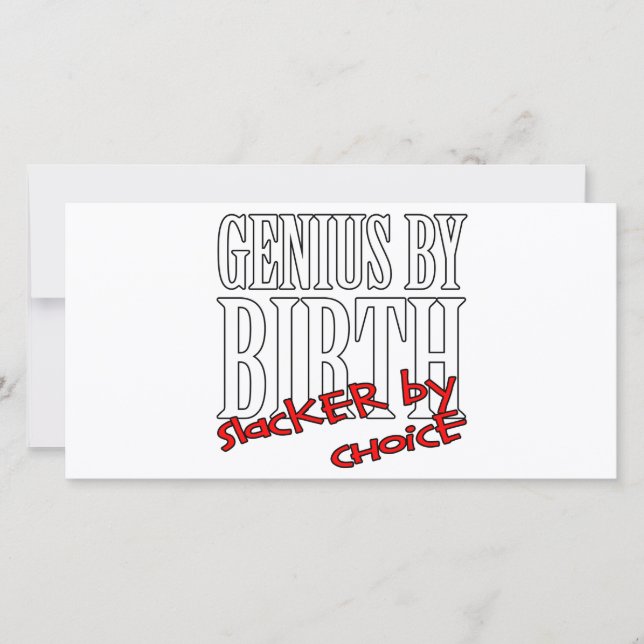 Carte Génie Slacker (Devant)