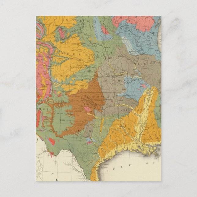 Carte géologique américaine (Devant)