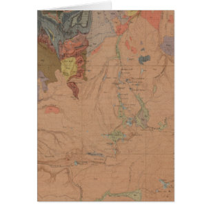 Carte géologique, partie nationale de Yellowstone,