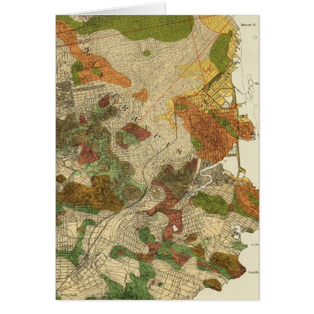 Carte géologique San Francisco (Devant)
