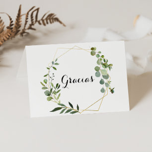 Carte Géométrique Tropical Plier Mariage Gracias C
