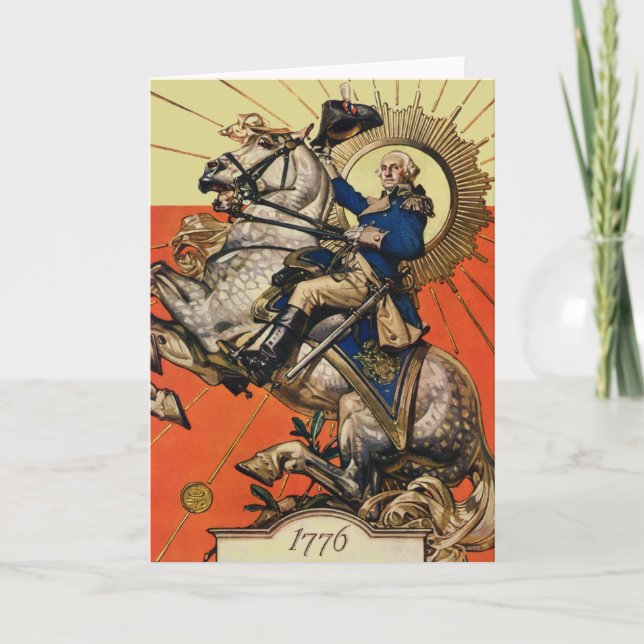 Carte George Washington à cheval (Devant)