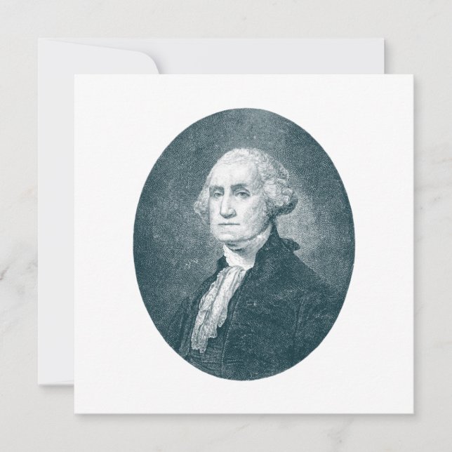 Carte George Washington Portrait Oval (Devant)
