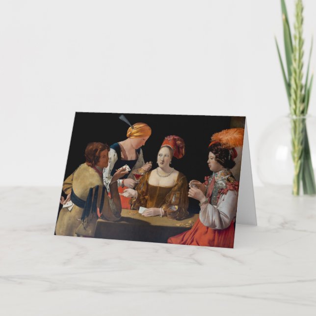 Carte Georges de la Tour - Cheat avec l'As des Diamants (Devant)