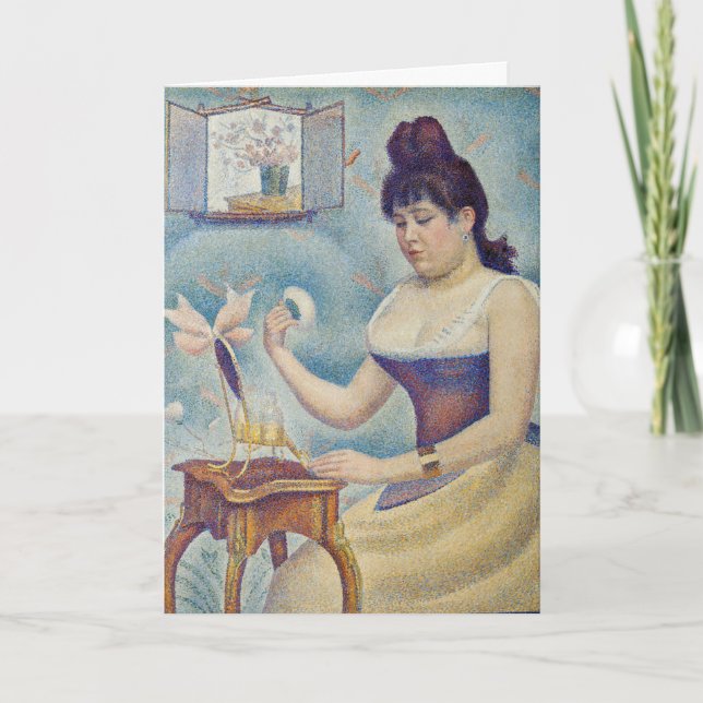 Carte Georges Seurat - Jeune Femme Se Poussant (Devant)