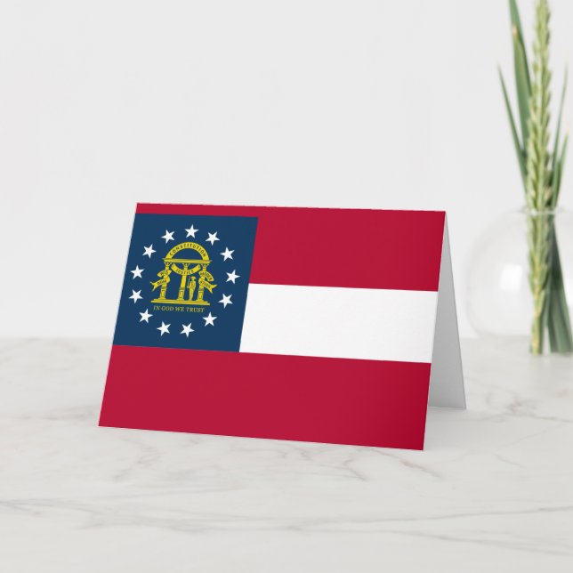 Carte Georgian Flag, Flag of Georgia (Devant)