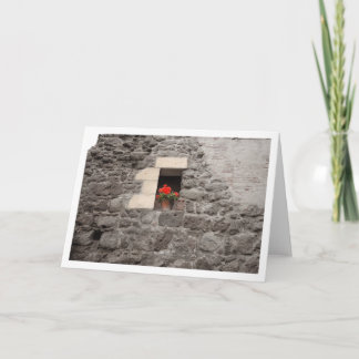 Carte Géranium dans la fenêtre