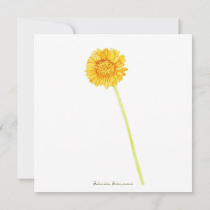 Carte Gerbera 
