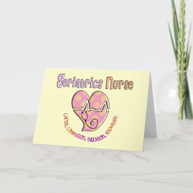 Carte Gériatrie Cadeaux Infirmières (Devant)