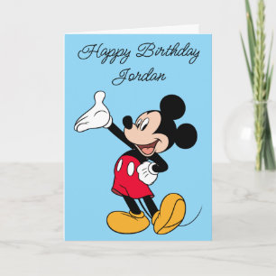 Carte Geste de la main ouverte de Mickey Mouse