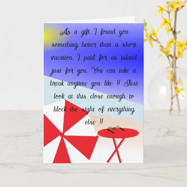 CARTE GET AWAY 24/7 (Fleur jaune)