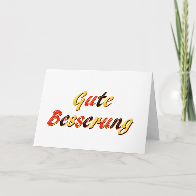 Carte Get Well (Devant)
