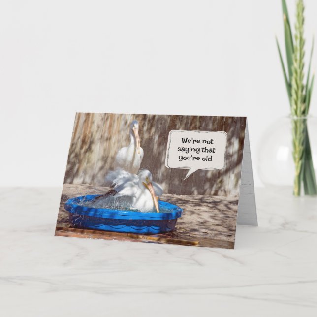 Carte Gettin Anniversaire Pélicans (Devant)