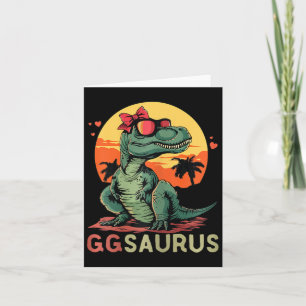 Carte Ggsaurus Dino Dinosaure Gg-saurus T-rex Drôle Trex