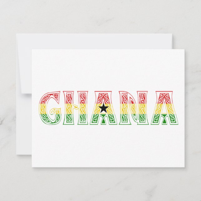 Carte Ghana Colors design ! (Devant)