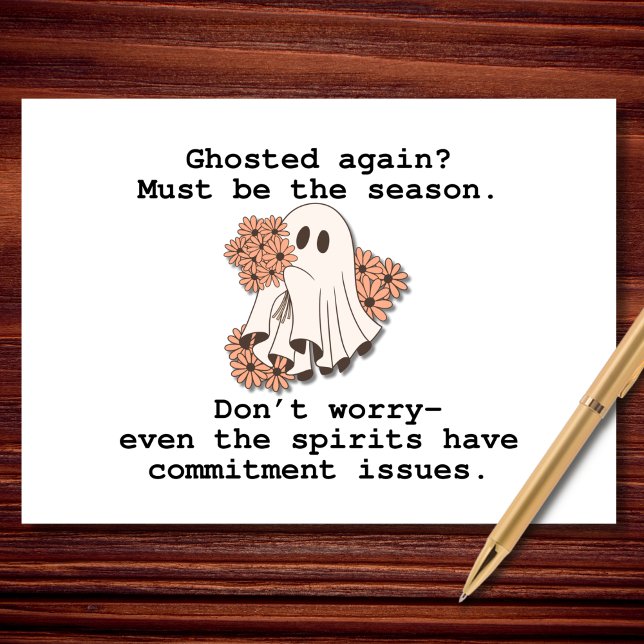 Carte Ghost again Funny Halloween (Créateur téléchargé)