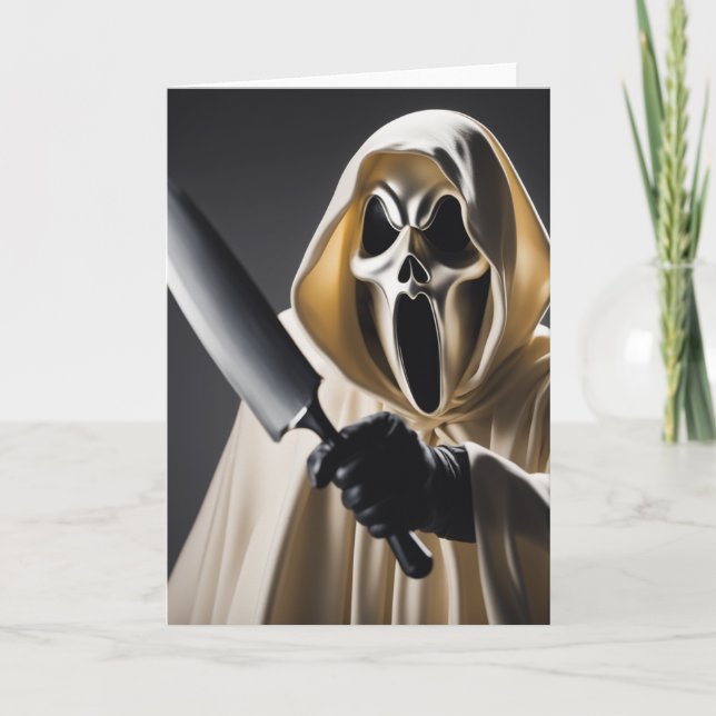 Carte GhostFace Blanc  (Devant)