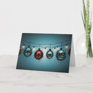 Carte Ghoulish Glow : Un jardin de Noël Macabre