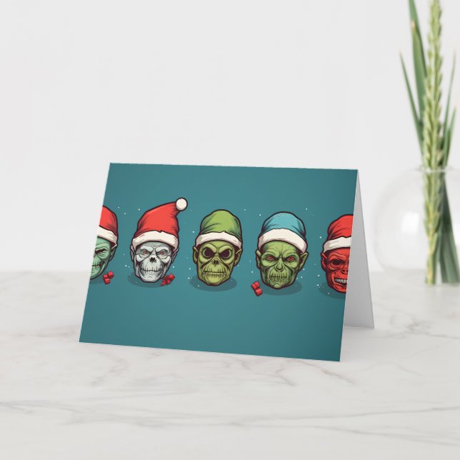 Carte Ghoulish Yuletide : Une collection de Noël Déplais (Devant)