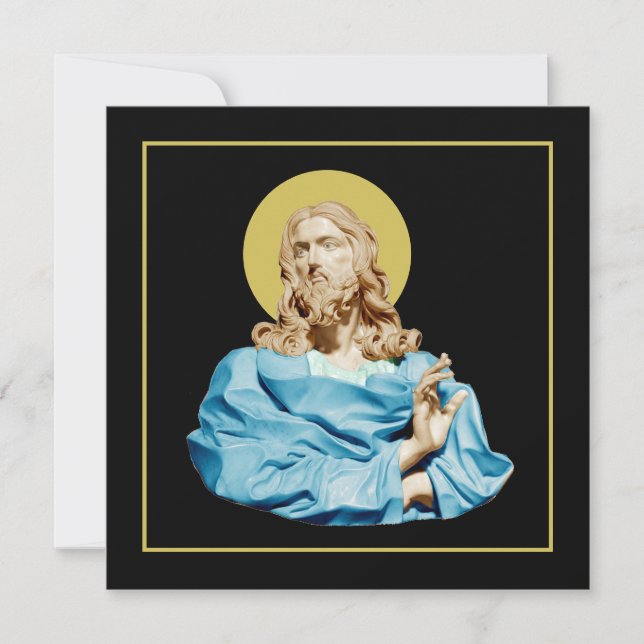 Carte Gian Lorenzo Bernini Bust of Christ 1679 (Devant)