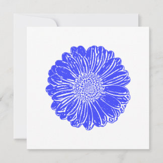 Carte Giant Blue Gerbera Daisy