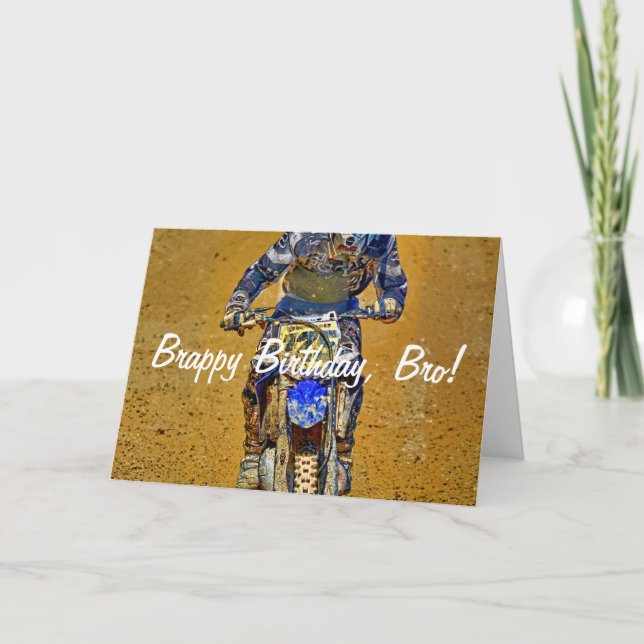 Carte #Gift Saleté-Faisant du vélo de concepteur de (Devant)