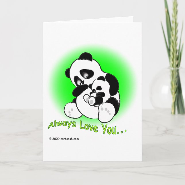 Carte gigglePanda pour la fête des mères (Devant)