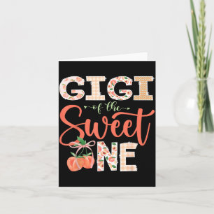 Carte Gigi de The Sweet One Peach fille de 1 an