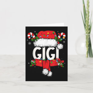 Carte Gigi Pajama de Noël Santa Claus Famille Correspond