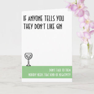 Carte Gin Lover's Standard Green Birthday