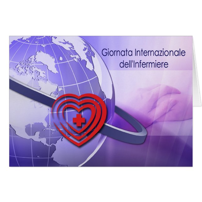 Carte Giornata Internazionale dell'Infermiere (Devant horizontal)