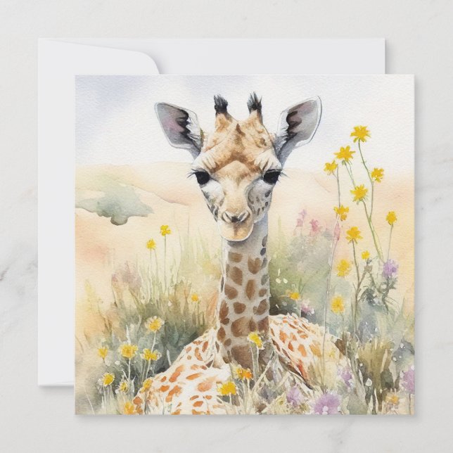 Carte girafe (Devant)
