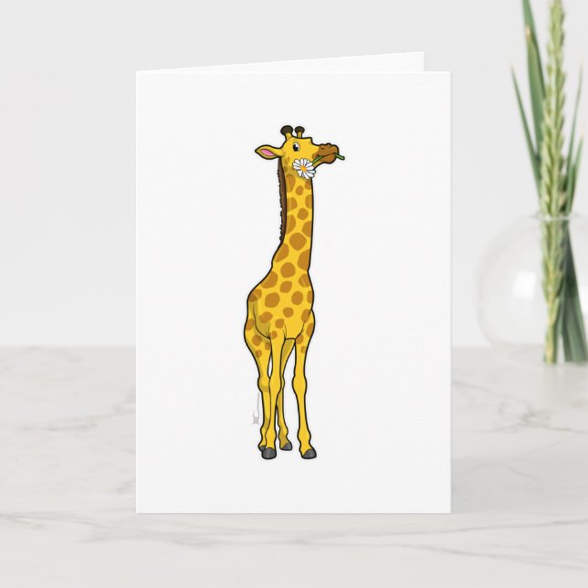 Carte Girafe avec Daisy (Devant)