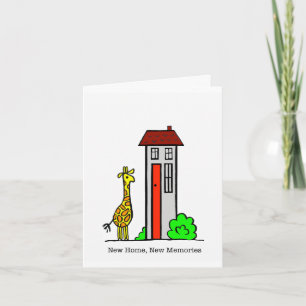 Carte girafe Nouveaux souvenirs, nouvelle maison