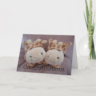 Carte girafes jumelles