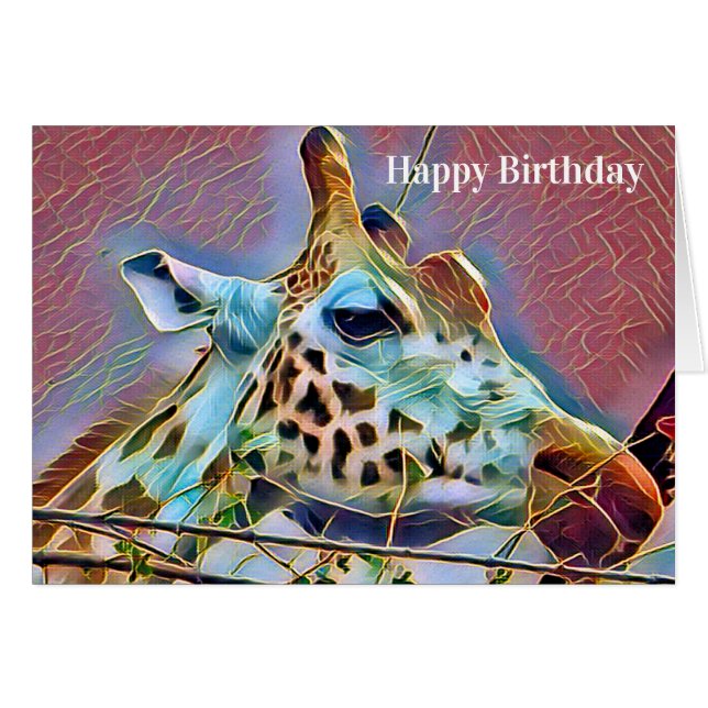 CARTE GIRAFFE (Devant horizontal)