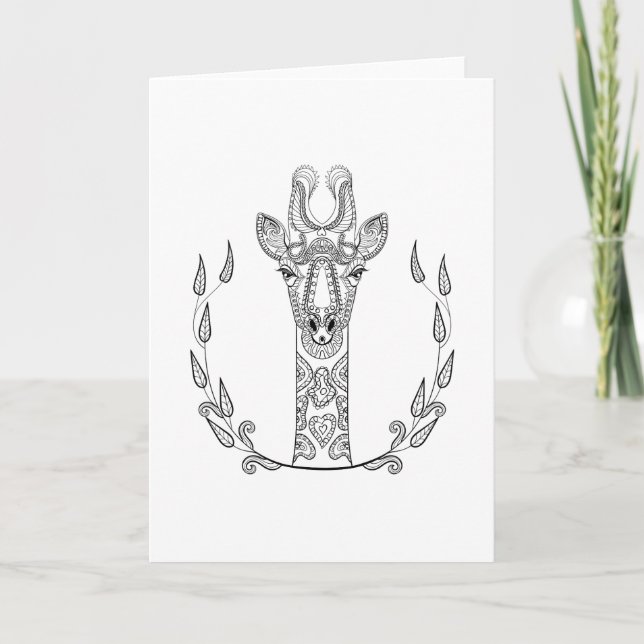 Carte Giraffe inspirée (Devant)
