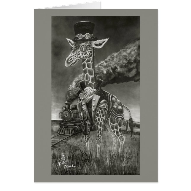 Carte Giraffe "Serengeti Steampunk" (Devant)